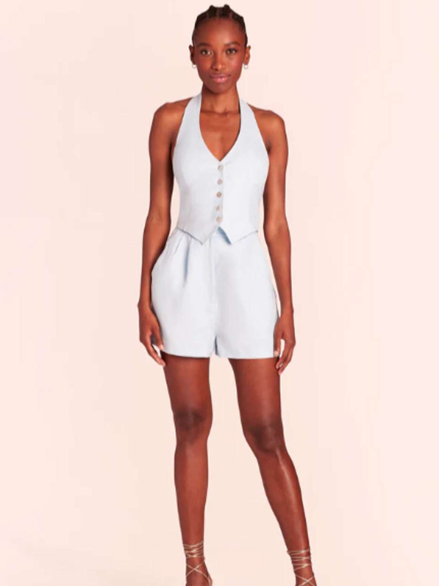 Clothing * | Isadore Romper Amanda Uprichard Best Sellers White