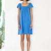 Clothing * | Mini Trapeze Dress Sundry Quality Guarantee Royal