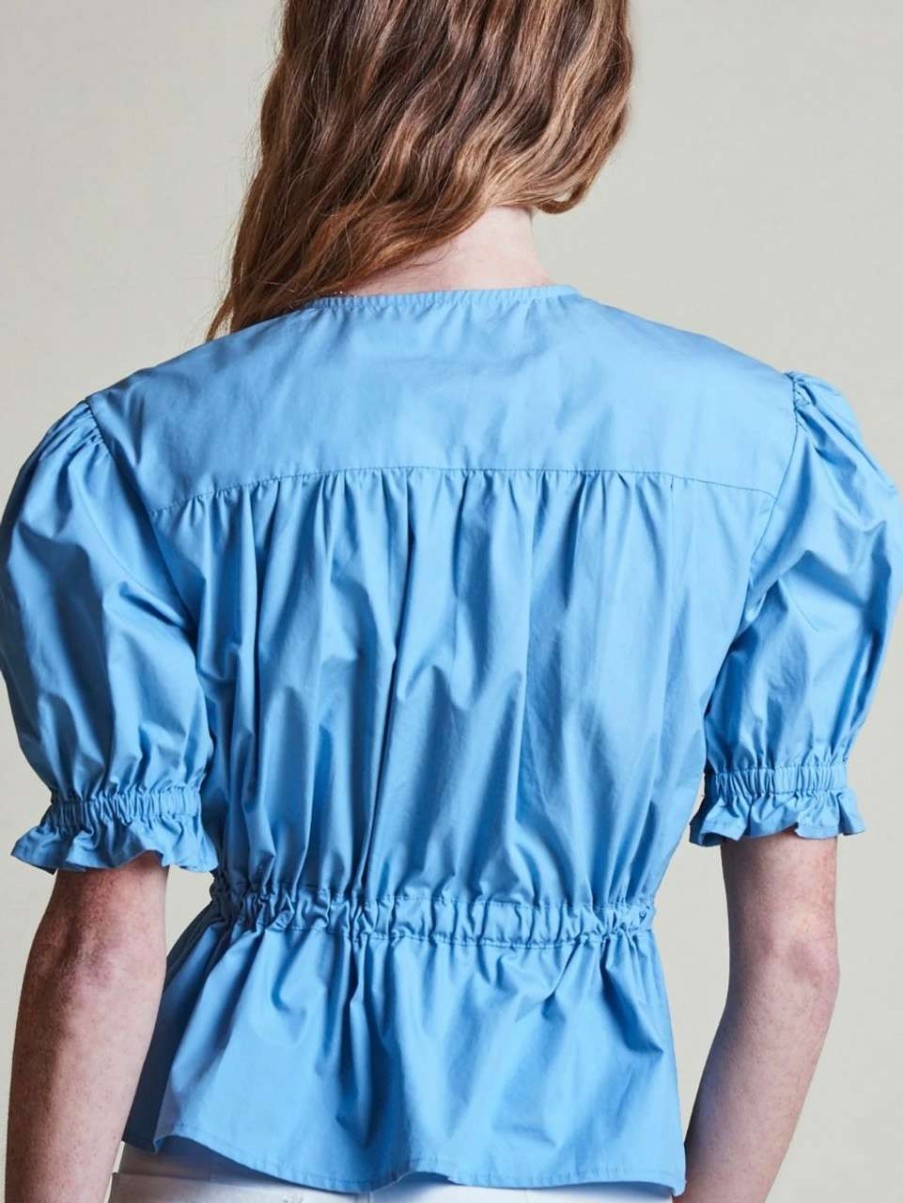 Clothing * | The Kayla Shirt The Shirt Typical Style Sky